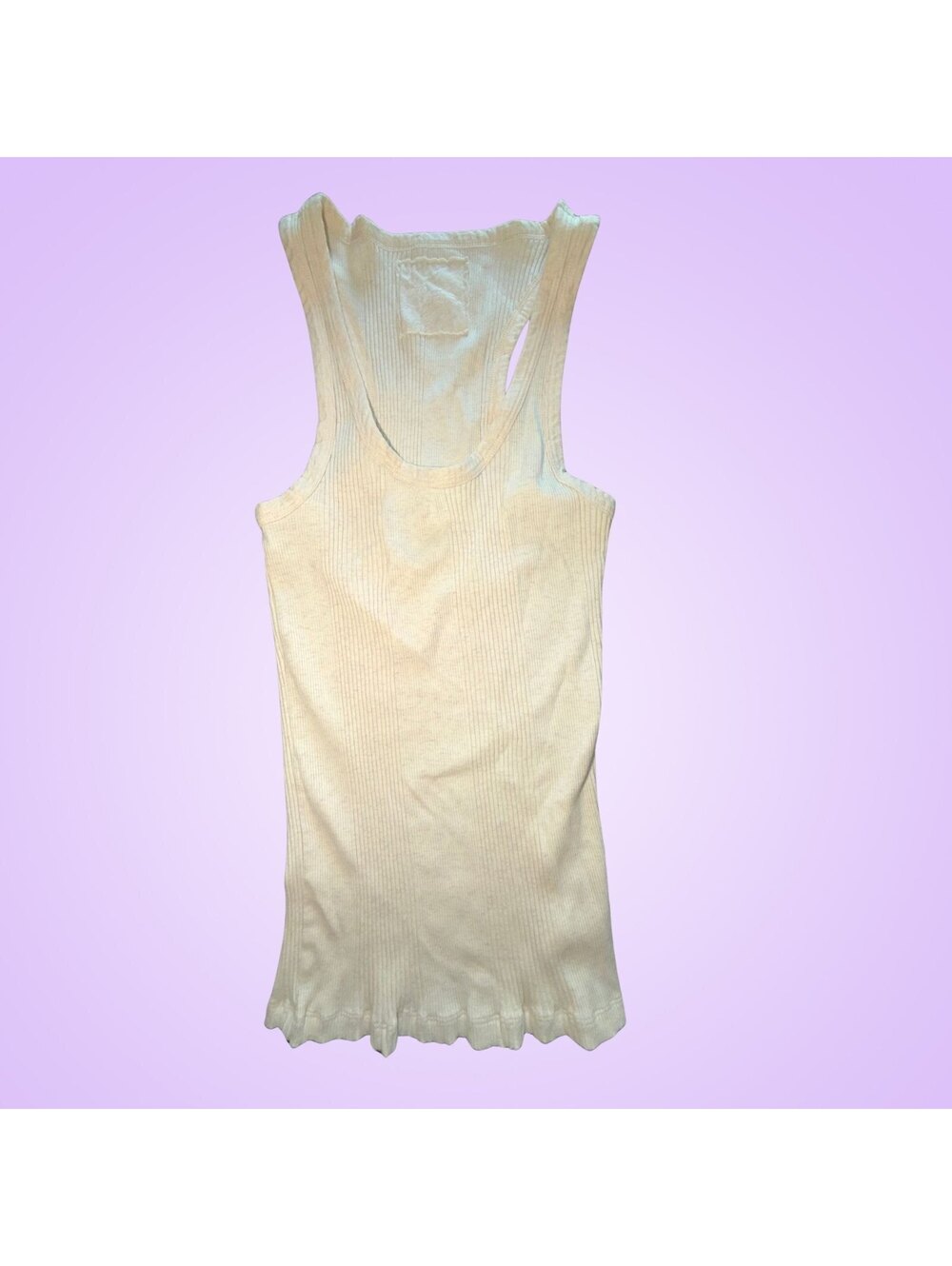 Aerie Ribbed Racerback Tank Top | Beige Medium